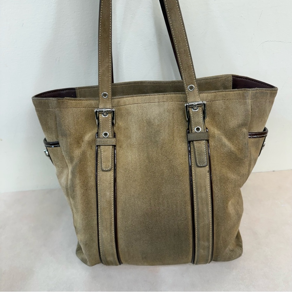 Coach Hampton Suede Tote Bag - Picture 4 of 11